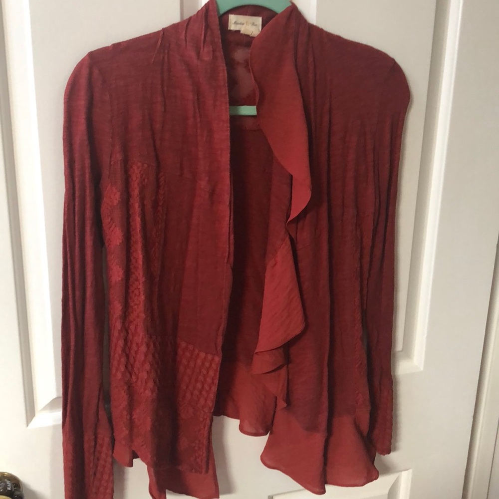 Anthropologie Meadow Rue Asymmetrical cardigan